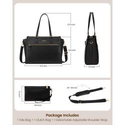 LOVEVOOK wholesale causal sports 15.6 in Work Bag for women shoulder crossbody bags large office school travel laptop tote bags