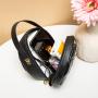 Fresh Sweet Embroidery Small Round Female Bags Casual Fashion Crossbody Mobile Phone Bag Mini Chain Diamond Lattice Bags