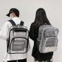 ZF347 Transparent Backpack PVC Universal Fashion Waterproof Student Laptop Bag High Quality Schoolbag Clear Backpack Travel