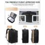 LOVEVOOK Waterproof Luggage Suitcase with Toiletry Bag 40L TSA-Approved Expandable 17 inch Laptop Backpack USB Travel Backpack