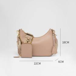Customize Logo High Quality Luxury PU Tote Crossbody Bags With A Small Poutch Ladies Designer Sling Shoulder Hobo Bag For Women