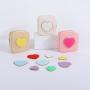 Keymay RTS No MOQ Fast Shipping Gold Zipper Personalized Valentine's Day Gift Mini Makeup Bag Small Cosmetic Bag Nylon Pouch
