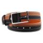Wholesale leather belt men belts famous brand genuine leather alloy pin buckle belt