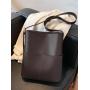 ZF372 New PU Leather Women's Bag Fashion Trend Versatile High Quality Design Sense Single Shoulder Bag Cross Body Bucket Bag