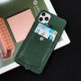 Leather Mobile Phone Case With Card Holder Slot Pocket Lanyard Necklace Crossbody Strap For Iphone 11 12 13 14 15 Pro Max Series