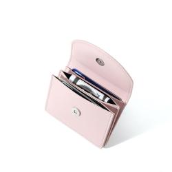 HR580 New Women's Wallet PU Leather Short Solid Color Card Holder Bag Women's Small Simple Lightweight Girl's Coin Wallet Purse