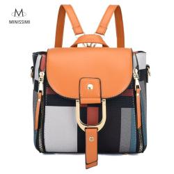 New Arrival Sac Women's Set Backpack  Pu Leather Travelling Bag  4 Pcs Set Backpack For Women