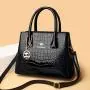 2024 Bags for Women Patent Leather Bright Face Handbag Fashionable New European and American Style Messenger Shoulder Bag