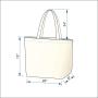 Custom women 100% Jute Canvas Printed Large Burlap Tote Bag High capacity Storage Bag Handbag