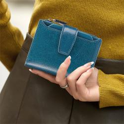 Factory Direct Sales Pu Wallet Women Short Multi-Functional Zipper Women'S Wallet Large Capacity Card Holder Coin Purse