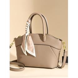 Large capacity single shoulder crossbody commuting tote bag pu leather brown crossbody bags handbag for woman