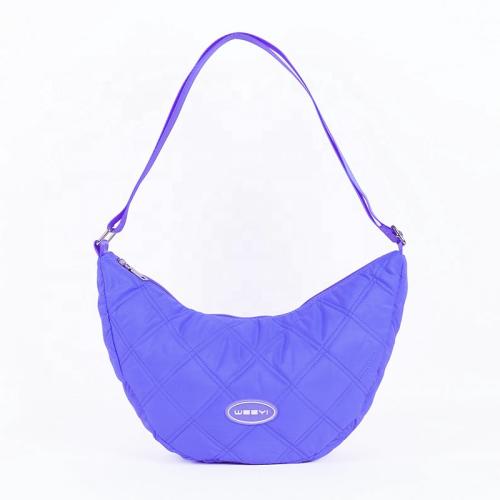 CHANGRONG Custom Winter Large Capacity Fashion Soft Cotton Ladies puffer Shoulder tote bag