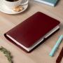 Business Refillable Leather Portfolio Organizer Journal A5 notebook cover A5 writing book cover