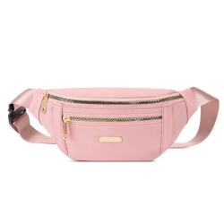 KBW192 Wholesale Large Capacity Ins Waist Bag Fashion Double Zip Crossbody Mobile Phone Waist Bag Ladies Chest Bag