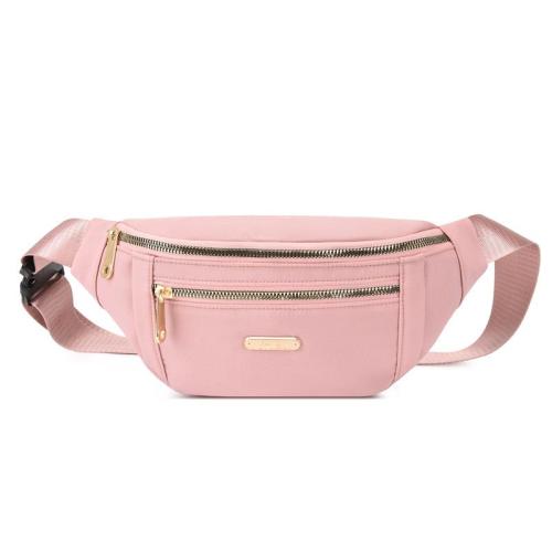 KBW192 Wholesale Large Capacity Ins Waist Bag Fashion Double Zip Crossbody Mobile Phone Waist Bag Ladies Chest Bag