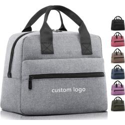 Gelory Custom Wholesale Insulated Lunch Tote Bag Box Custom Logo Lunch Cooler Container Bag for Women/Men/Work/Picnic