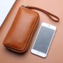 Carteras De Mujer Marca Mano Bolsos Y Carteras Genuine Leather Wristlet Clutch Wallet Phone Case For Women 2022 Ladies Purses