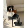 2024 new wholesale soft pu leather shoulder bag fashion trend handbag Large capacity premium tote bag for women