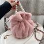 Wholesales Velvet China Supplier Fashion Bag Pearl Ladies Bags 2024 Clastic Bucket Latest Design Ladies Handbag