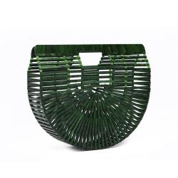 Green Luxury Women Wedding Hand Bag Bridal Handbag Transparent Clutch Party Acrylic Evening Bags Clear Purse