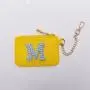 RTS Stock Nylon Portable Mini Personalized Letter Patches Custom Birthday Gift Card Holder Coin Purse Keychain Wallet for Women
