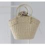 New straw woven women's portable beach bag sac main femm sac