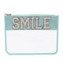 Low MOQ Custom Logo Variety Color Girl Personalized DIY Clear PVC Letters Skin Beauty Snack Chenille Bag