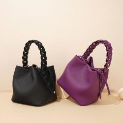 New versatile leather one shoulder crossbody elegant handbag