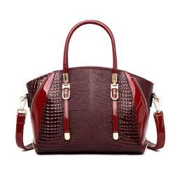 OEM women tote bags crocodile leather  women handbag  fashion handbags for ladies factory  wholesale custom logo
