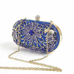 New arrival rhinestone clutch bag golden ladies purses diamond flowers clutch handbag wedding party evening bags
