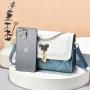 New Small Square Diamond Lattice Bag Pu Solid Zipper Fashion Single Shoulder Messenger Bag With Chain Ladies Handbag