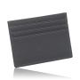 Customized Logo Card Holder Mini Slim Wallet Men Rfid Credit  PU Leather Card Holder With 6 Card Slot