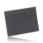 Customized Logo Card Holder Mini Slim Wallet Men Rfid Credit  PU Leather Card Holder With 6 Card Slot