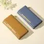New Women's Long Solid Color Multi Card Wallet