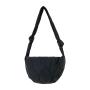 New Korean Fashion Hobos Crossbody Bag Simple Slingbag Black Casual Nylon Women Padded Cotton Puff Soft Shoulder Messenger Bag