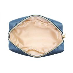Makeup bag custom saffiano leather waterproof wholesale travel make up bag beauty zipper oem cosmetic bags for women