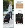 LOVEVOOK New Carry on Luggage Sets for Women Airline Approved Large Capacity Carry-Ons Suitcase with Spinner Wheels & TSA Lock