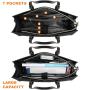 LOVEVOOK Fashion 2pcs Tote Handbag Ladies travel Shoulder Bag with clutch Purse Business Work Briefcase Laptop Bag Women
