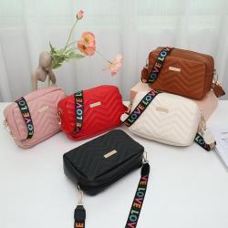 Embroidery Camera Bag 2024 Cross-border Women's Bags Wholesale Casual Small Square Shoulder Bag
