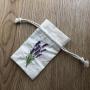 Custom Embroidery Logo Cotton Muslin Drawstring Packing Bag Cotton Gift Packing Pouch