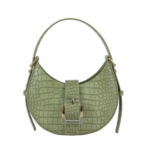 Latest Arrival Crocodile Texture Ladies Handbags Women Bags Frame Handbags Hobos Underarm Handbag