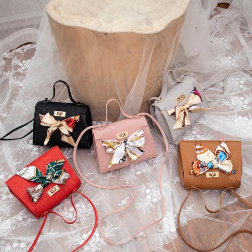 Customs Handbag Cover Lichee Pattern Ladies China Supplier Fashion Bag Pure Color Shoulder Crossbody Bag For Pu Leather