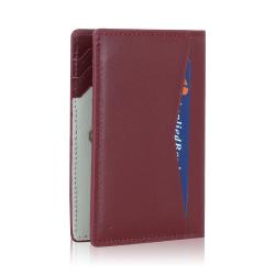 Leather Passport Card Holder with Travel Wallet Passport Cover Passport Wallet Leather Folding Wallet