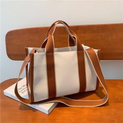 Fashion canvas bag large capacity handbag female single shoulder crossbody Tote bags Hot Sale Korean
