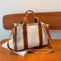 Fashion canvas bag large capacity handbag female single shoulder crossbody Tote bags Hot Sale Korean