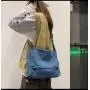 New Fashionable Crossbody Denim Bag Single Strap Canvas Satchel Waterproof Messenger Art Student Schoolbag for Men and Women