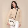 Fashion Woman Canvas Designer Handbags Color Matching Casual Tote Bag Functional Shopper Bag