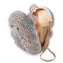 2024 Custom Bear Crystal Evening Shoulder Bag For Women Luxury Cosmetic Clutch Rhinestone Evening Bags