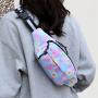 Casual Lightweight Shoulder Bag Plaid Chest Crossbody Daypack For Women Checked Fanny Pack