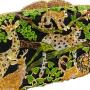 Money Leopard Water Diamond Handheld Evening Bag Banquet Party Bag